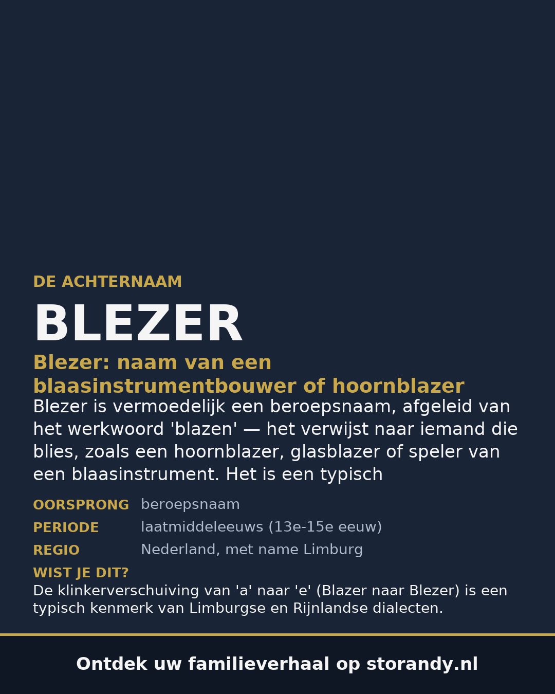 Familiewapen van de achternaam BLEZER