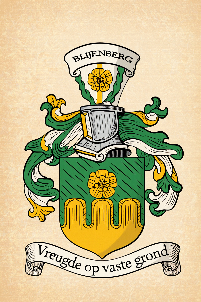 Familiewapen van de achternaam BLIJENBERG (vergrendeld)