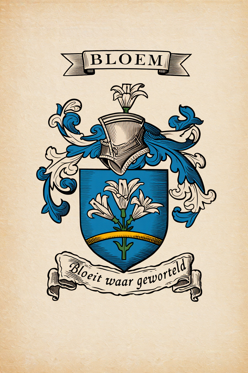 Familiewapen van de achternaam BLOEM