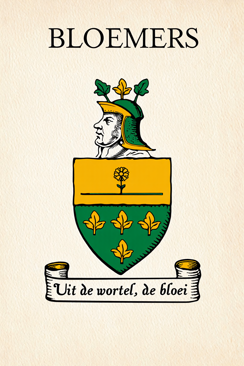 Familiewapen van de achternaam BLOEMERS (vergrendeld)