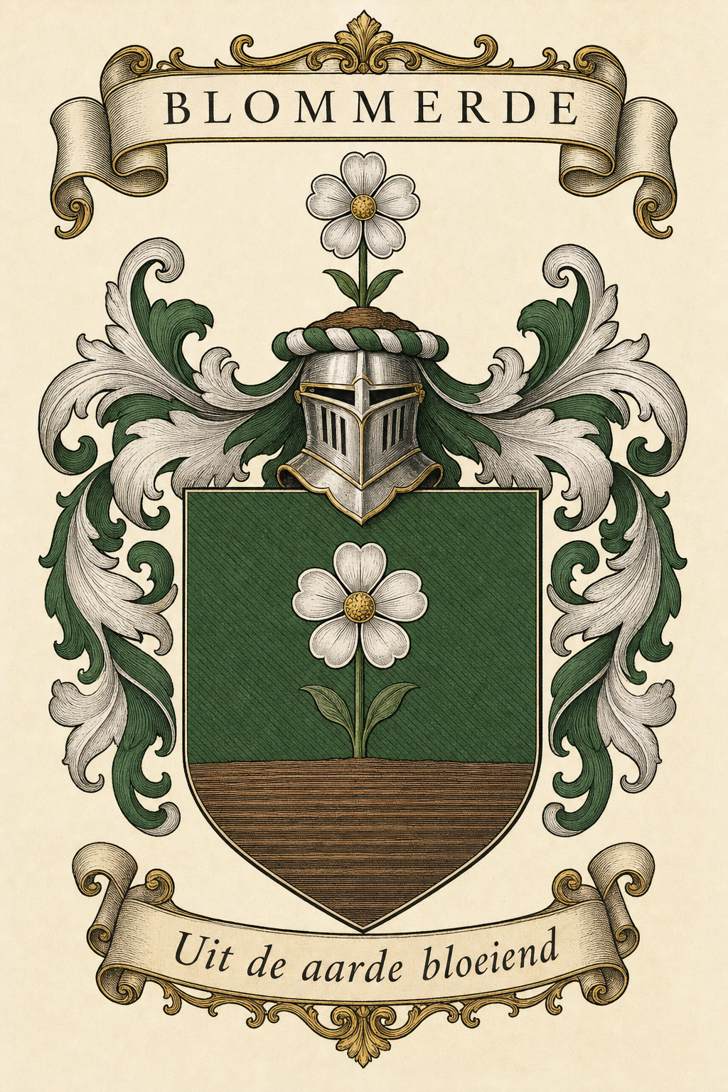 Familiewapen van de achternaam BLOMMERDE (vergrendeld)