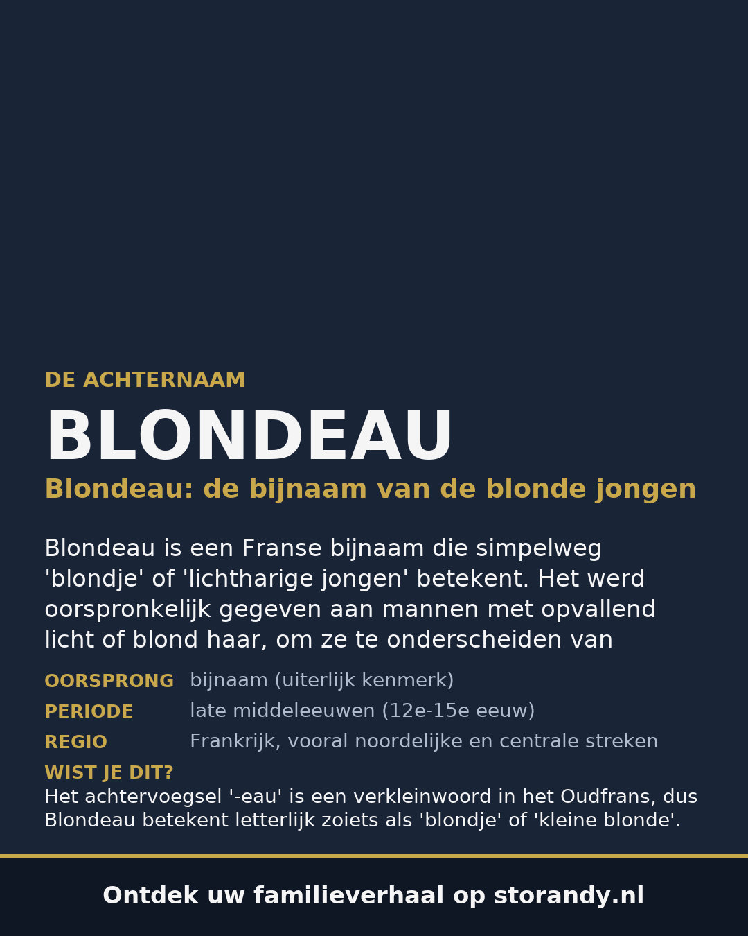 Familiewapen van de achternaam BLONDEAU