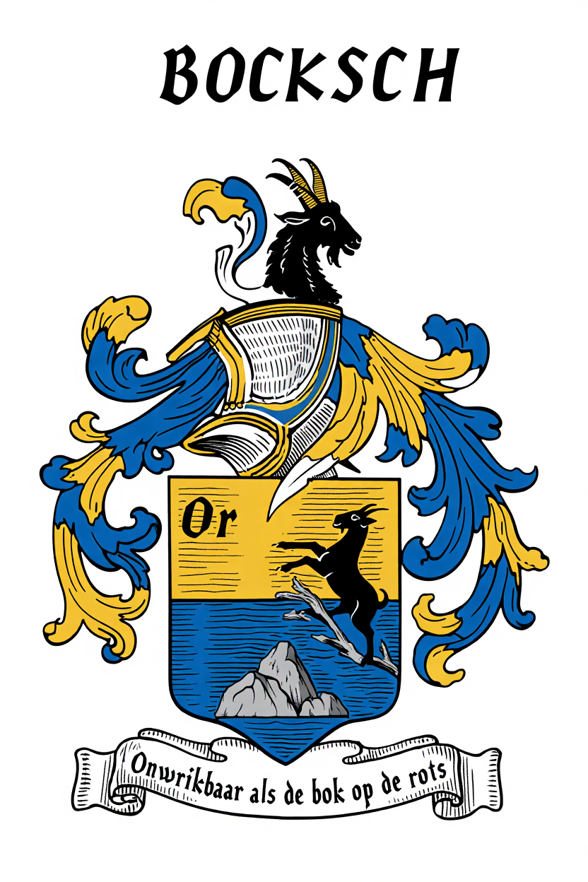 Familiewapen van de achternaam BOCKSCH (vergrendeld)