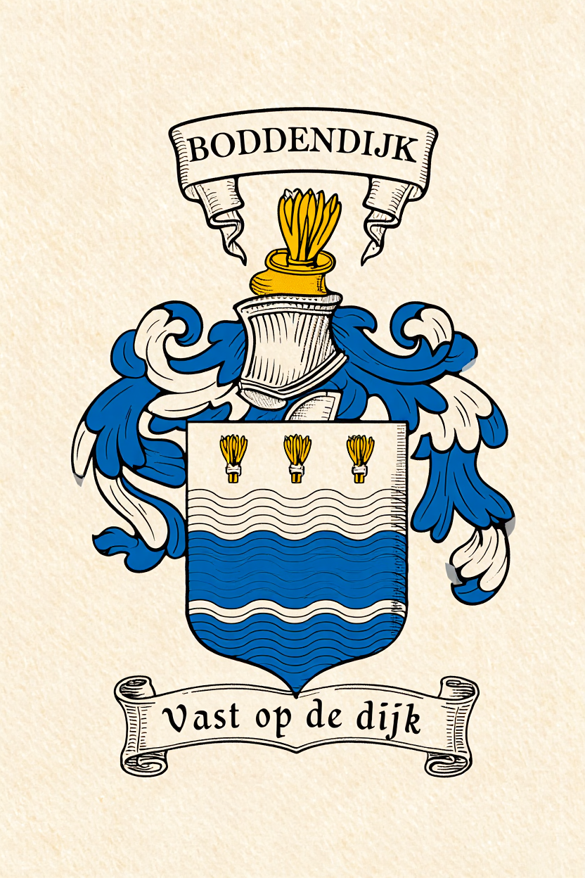 Familiewapen van de achternaam BODDENDIJK