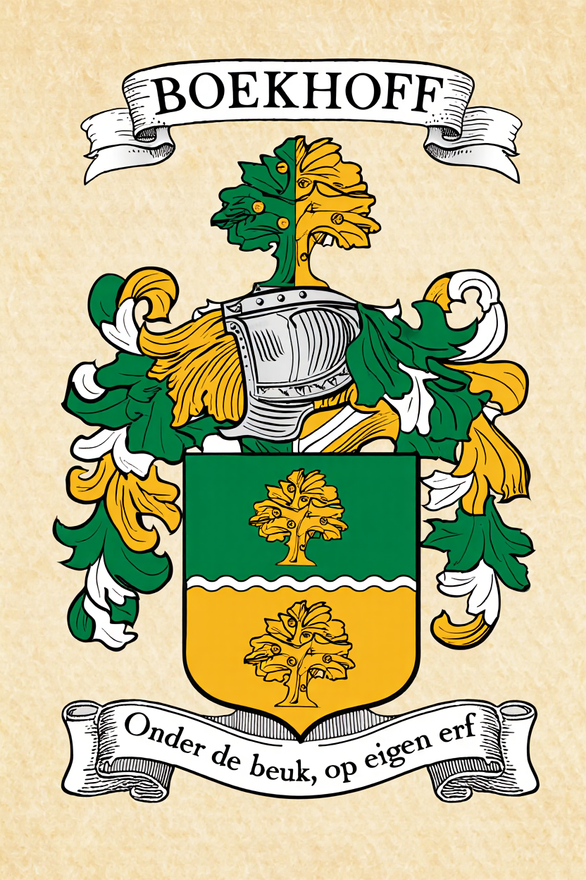Familiewapen van de achternaam BOEKHOFF