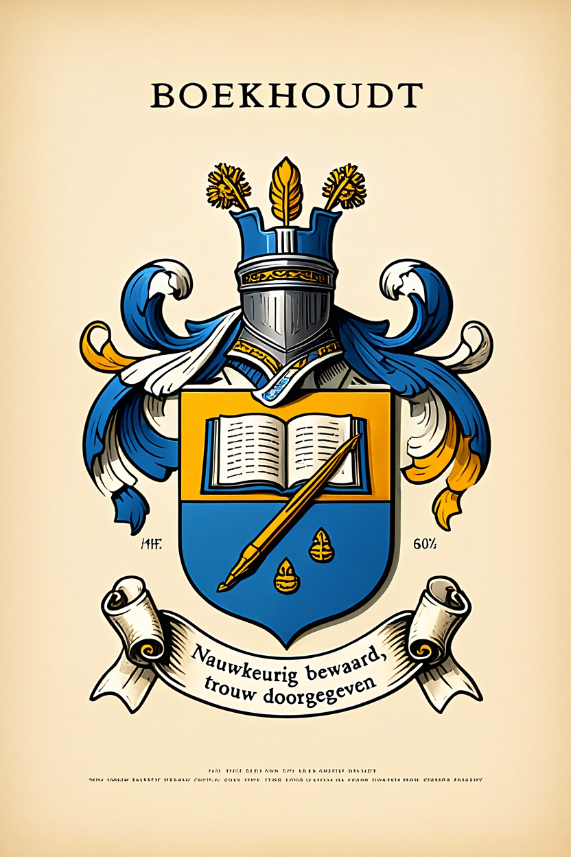Familiewapen van de achternaam BOEKHOUDT