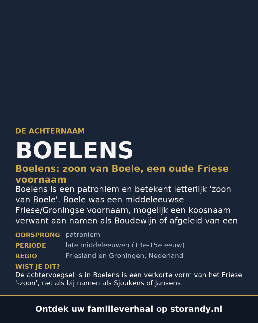 Familiewapen van de achternaam BOELENS