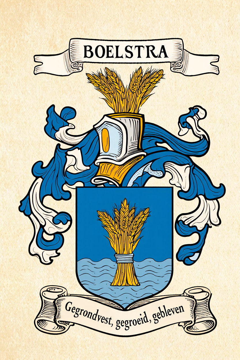 Familiewapen van de achternaam BOELSTRA