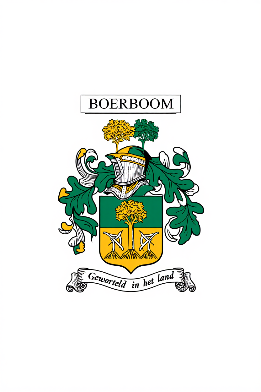 Familiewapen van de achternaam BOERBOOM
