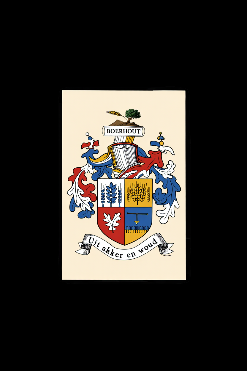 Familiewapen van de achternaam BOERHOUT (vergrendeld)