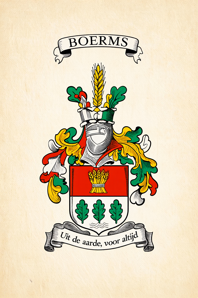 Familiewapen van de achternaam BOERMS (vergrendeld)