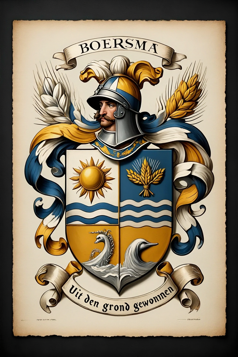 Familiewapen van de achternaam BOERSMA