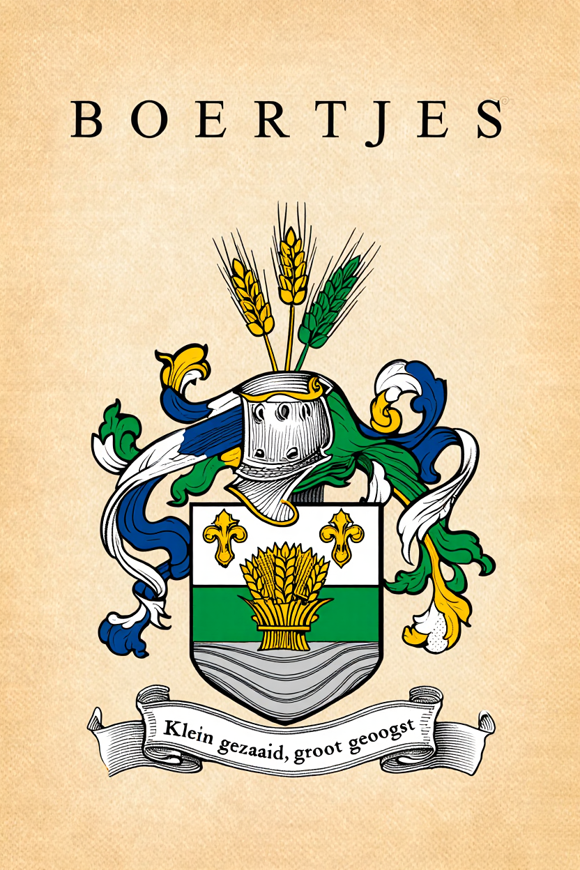 Familiewapen van de achternaam BOERTJES (vergrendeld)