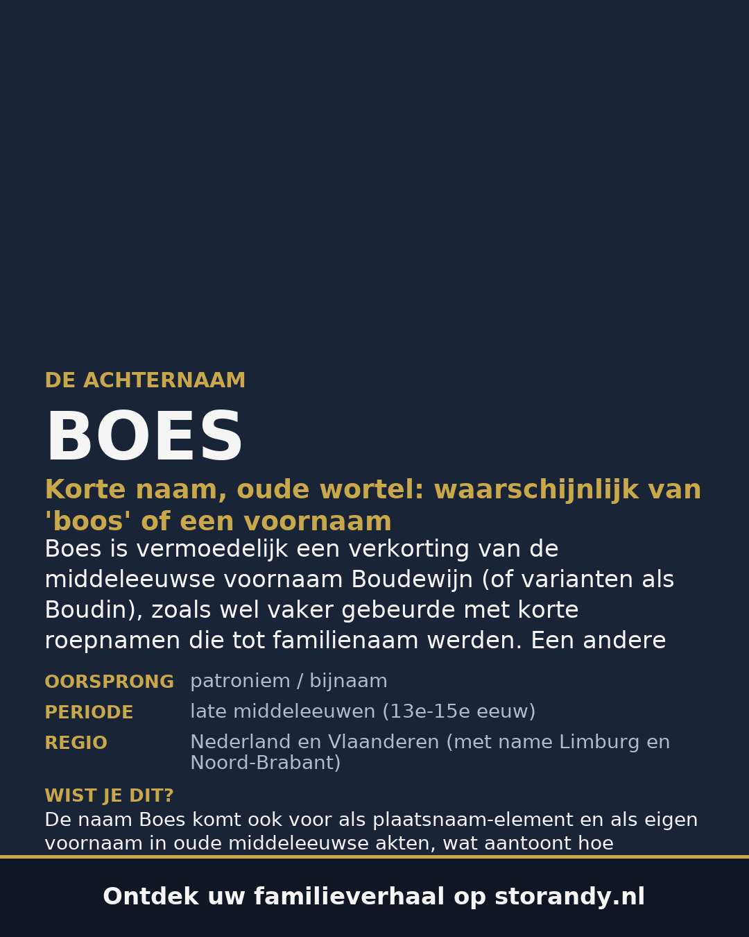 Familiewapen van de achternaam BOES