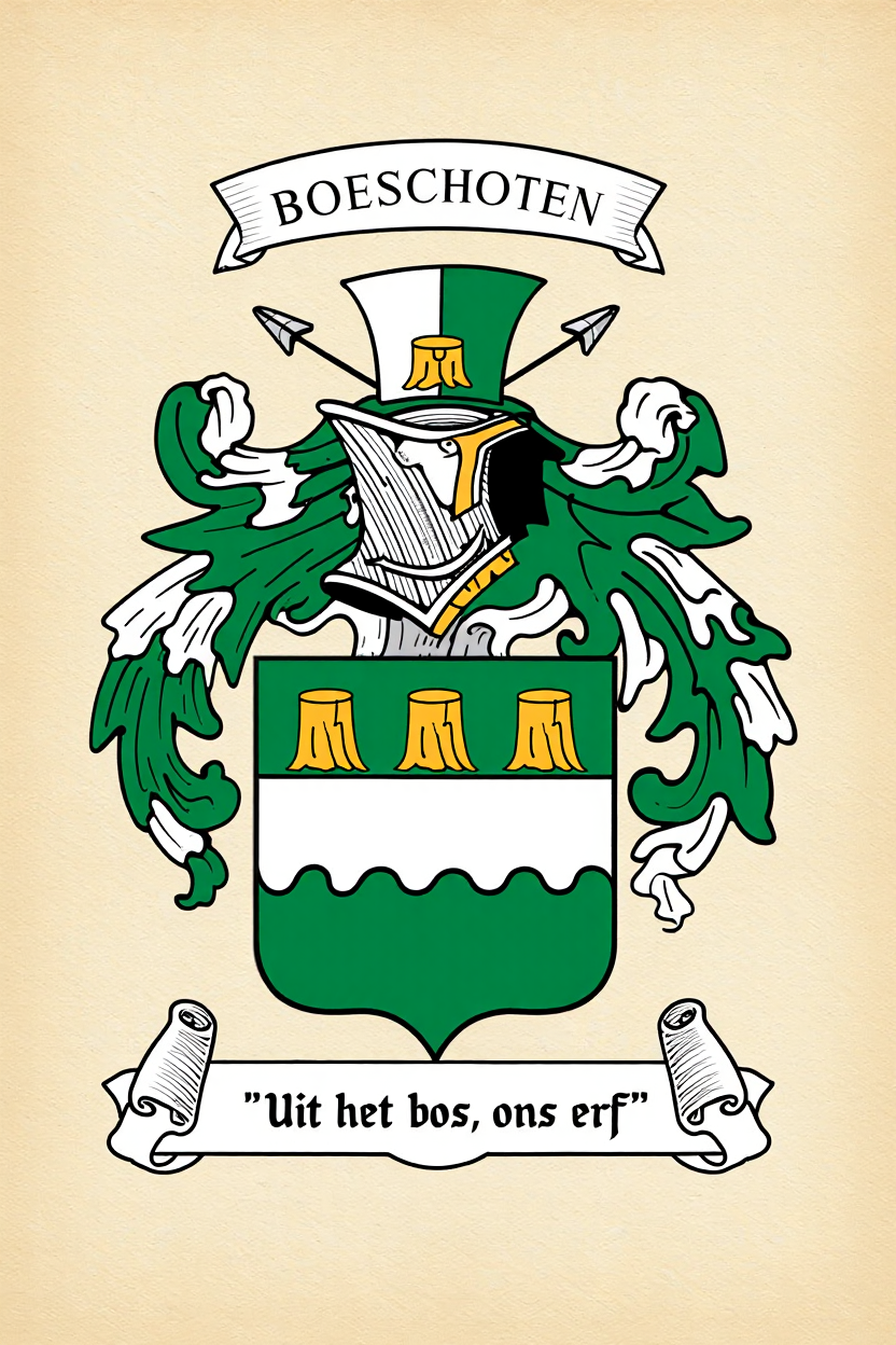 Familiewapen van de achternaam BOESCHOTEN