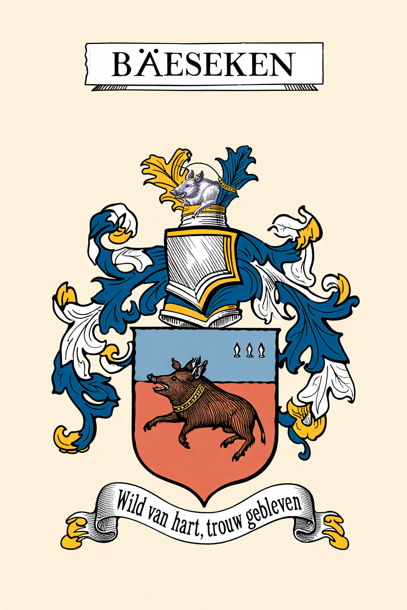 Familiewapen van de achternaam BÖESEKEN (vergrendeld)