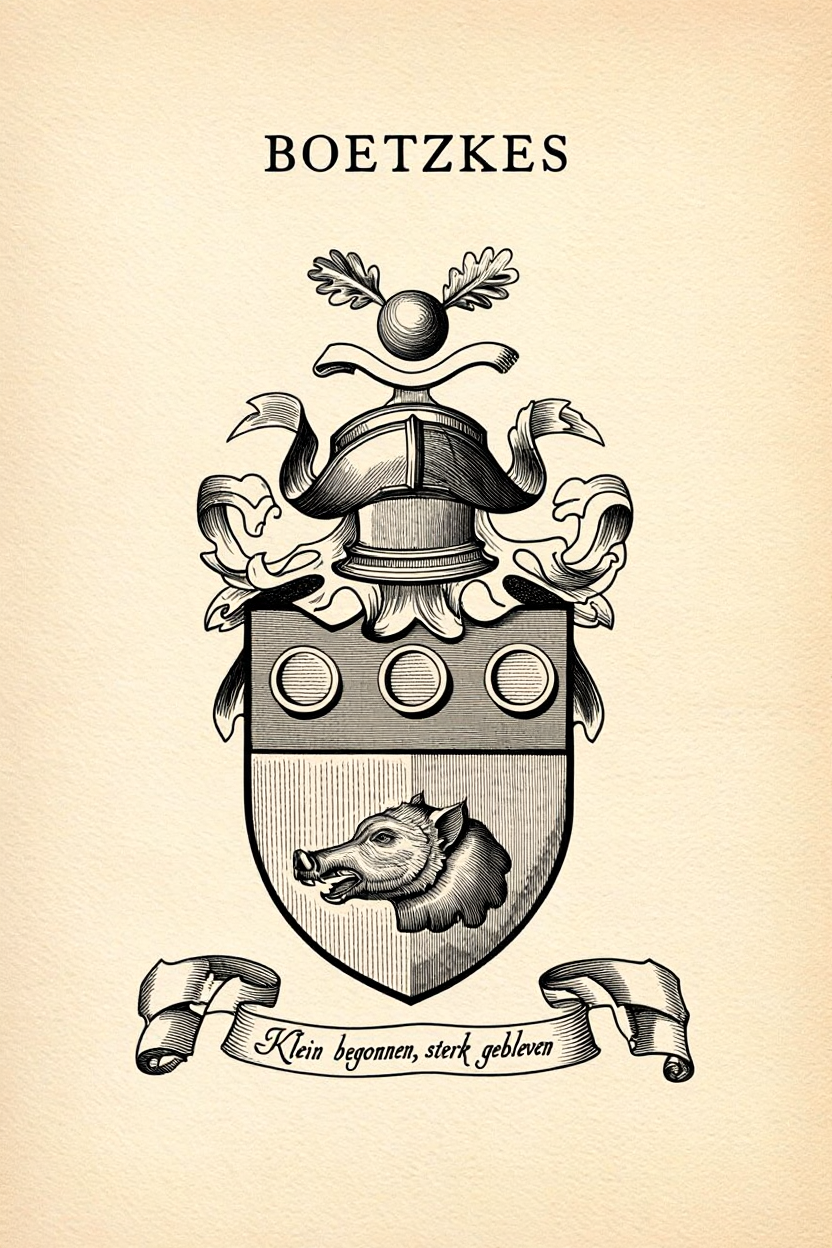 Familiewapen van de achternaam BOETZKES