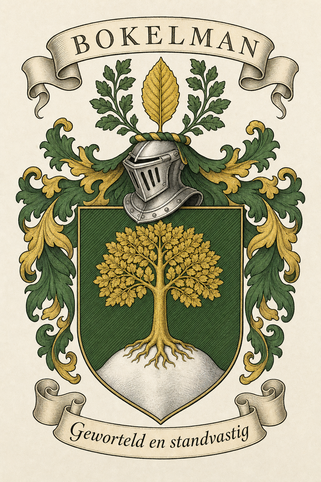Familiewapen van de achternaam BOKELMAN (vergrendeld)