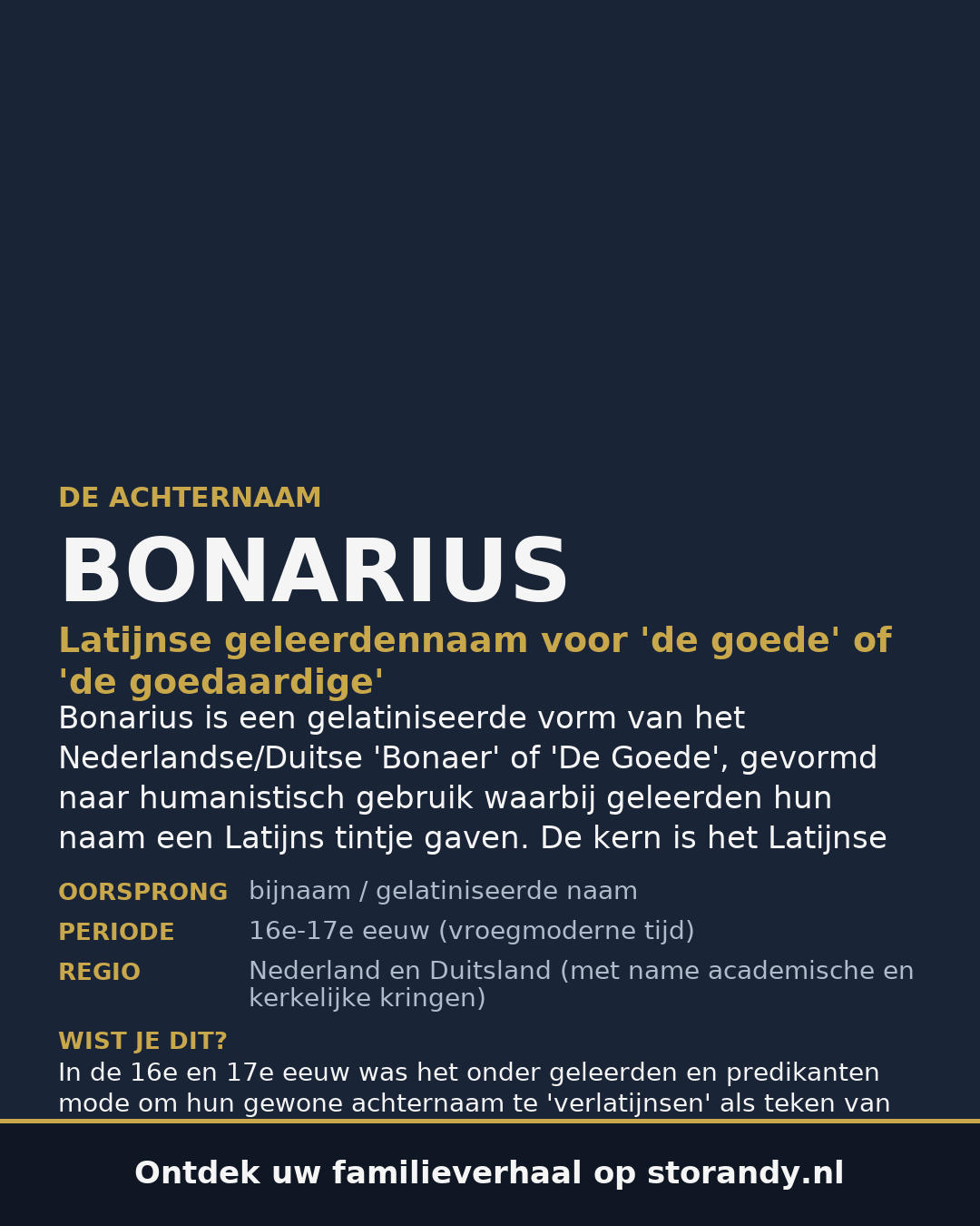 Familiewapen van de achternaam BONARIUS