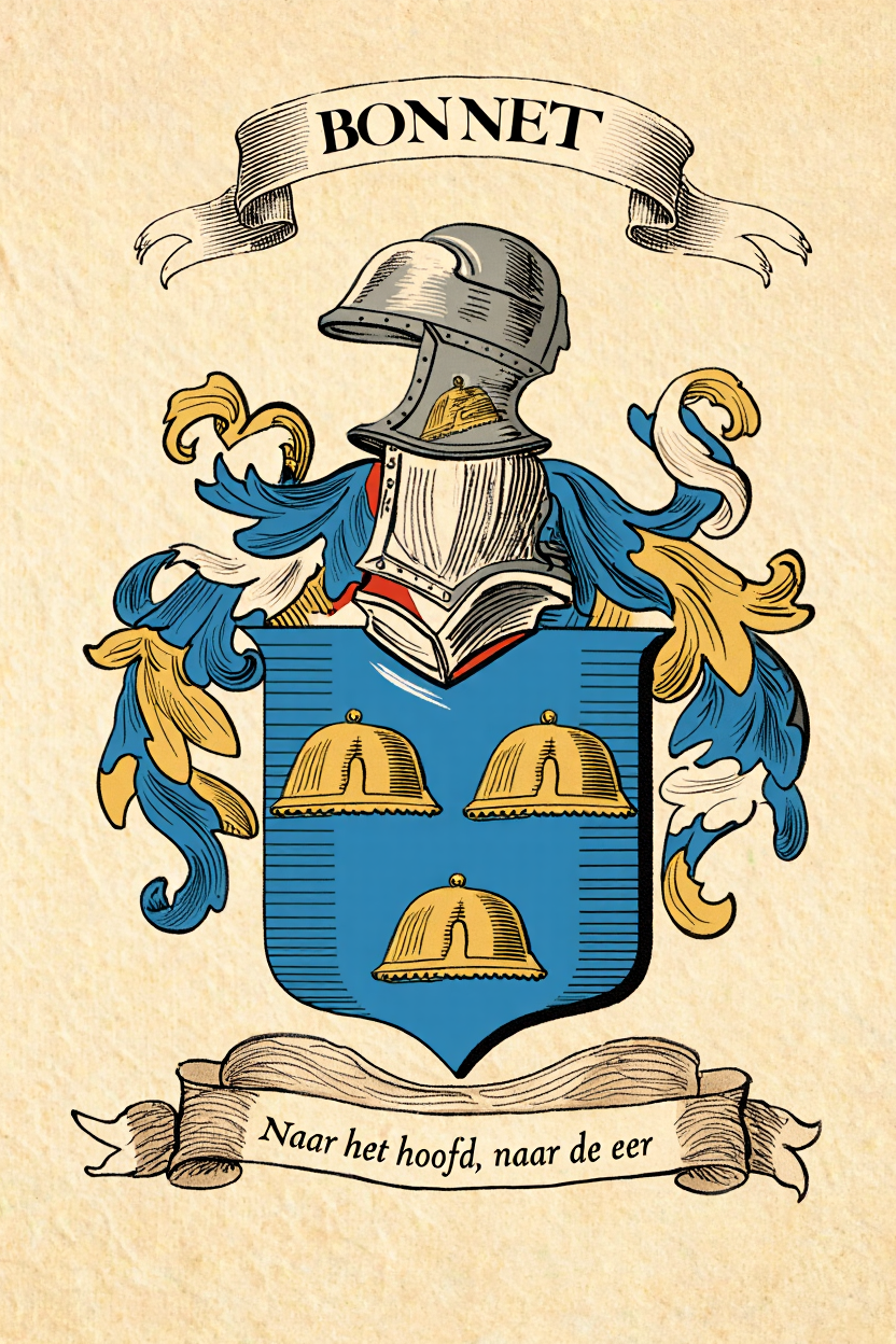 Familiewapen van de achternaam BONNET