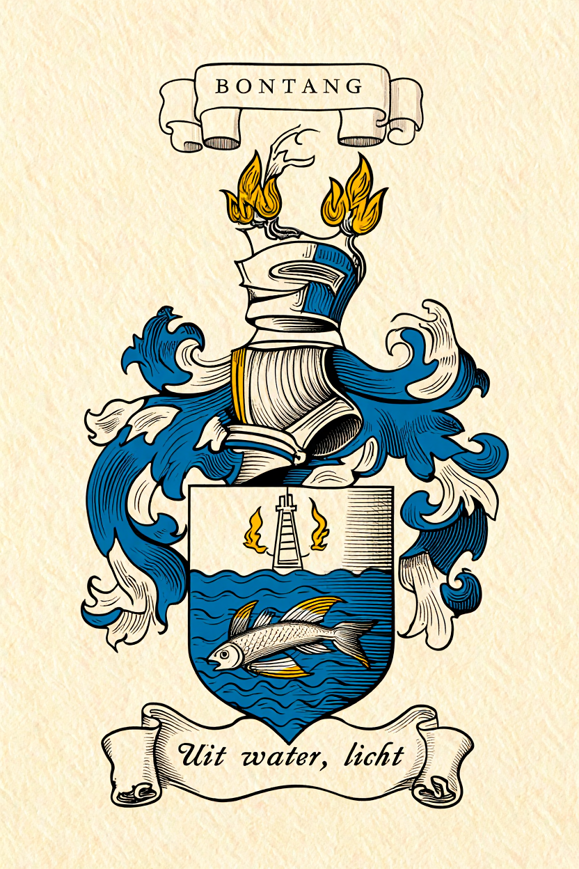Familiewapen van de achternaam BONTANG (vergrendeld)