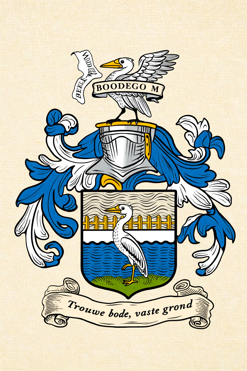 Familiewapen van de achternaam BOODEGO M (vergrendeld)