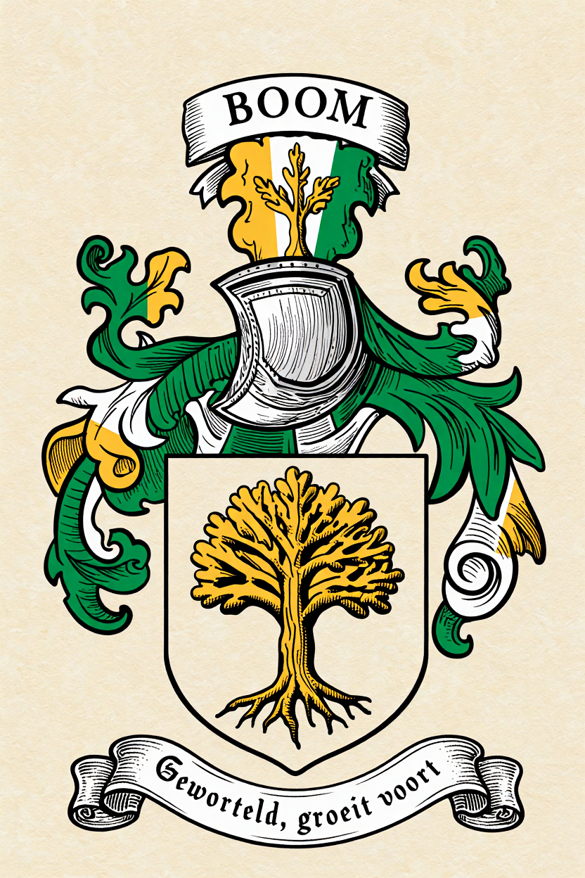 Familiewapen van de achternaam BOOM