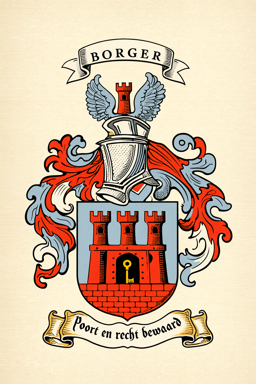 Familiewapen van de achternaam BORGER