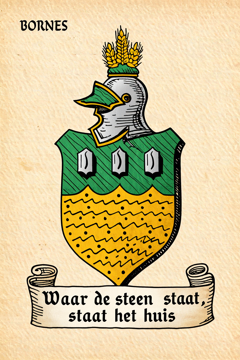 Familiewapen van de achternaam BORNES