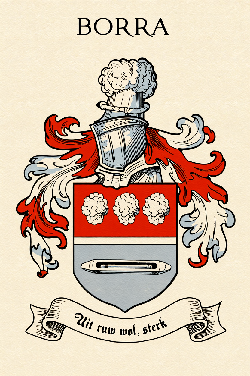 Familiewapen van de achternaam BORRA