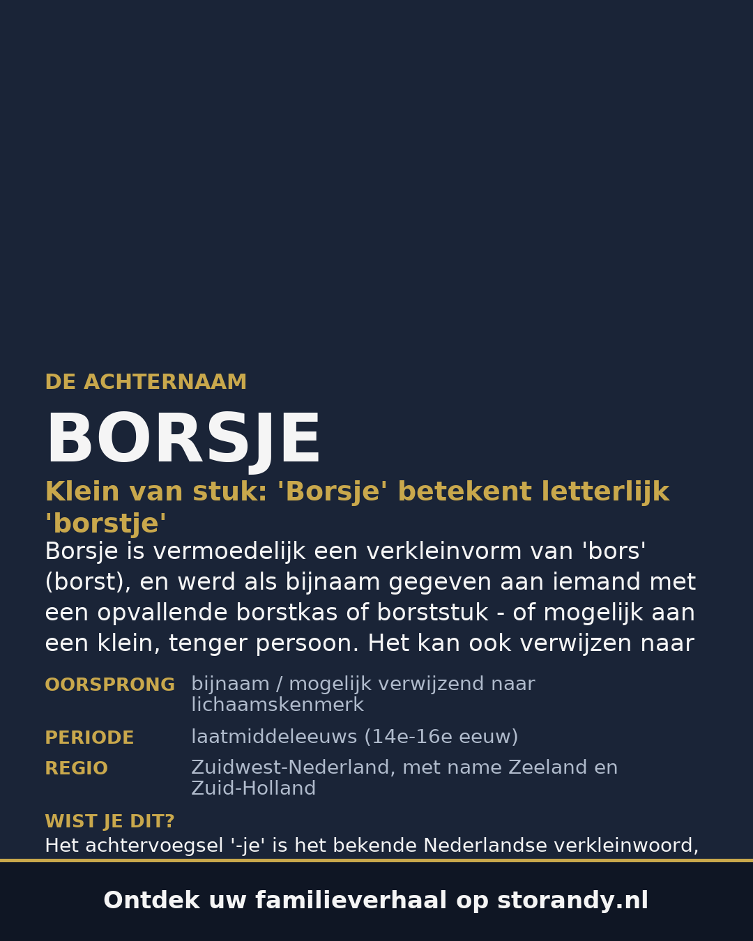 Familiewapen van de achternaam BORSJE