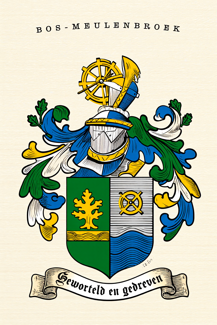Familiewapen van de achternaam BOS-MEULENBROEK