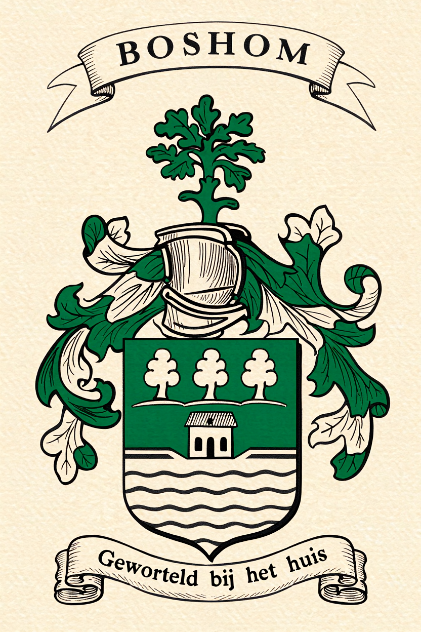 Familiewapen van de achternaam BOSHOM