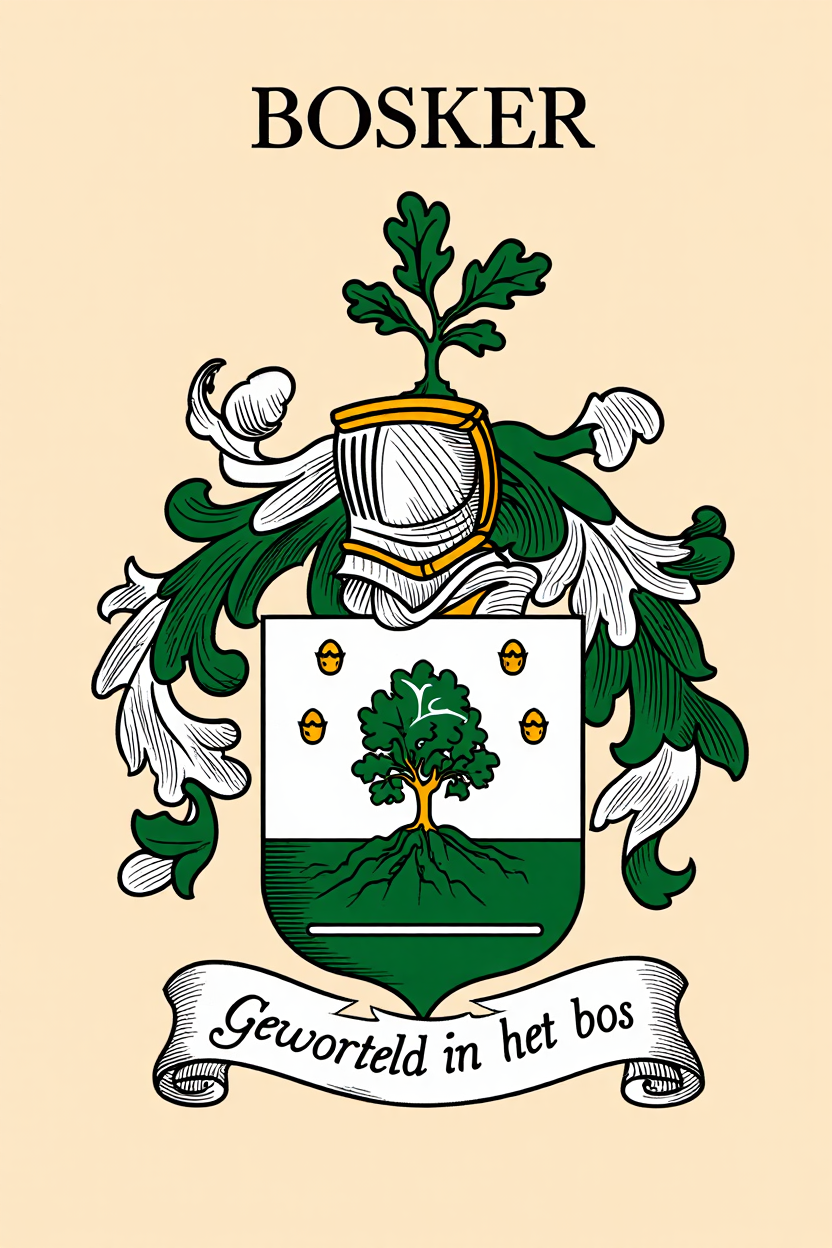 Familiewapen van de achternaam BOSKER