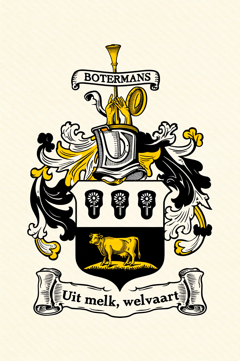 Familiewapen van de achternaam BOTERMANS