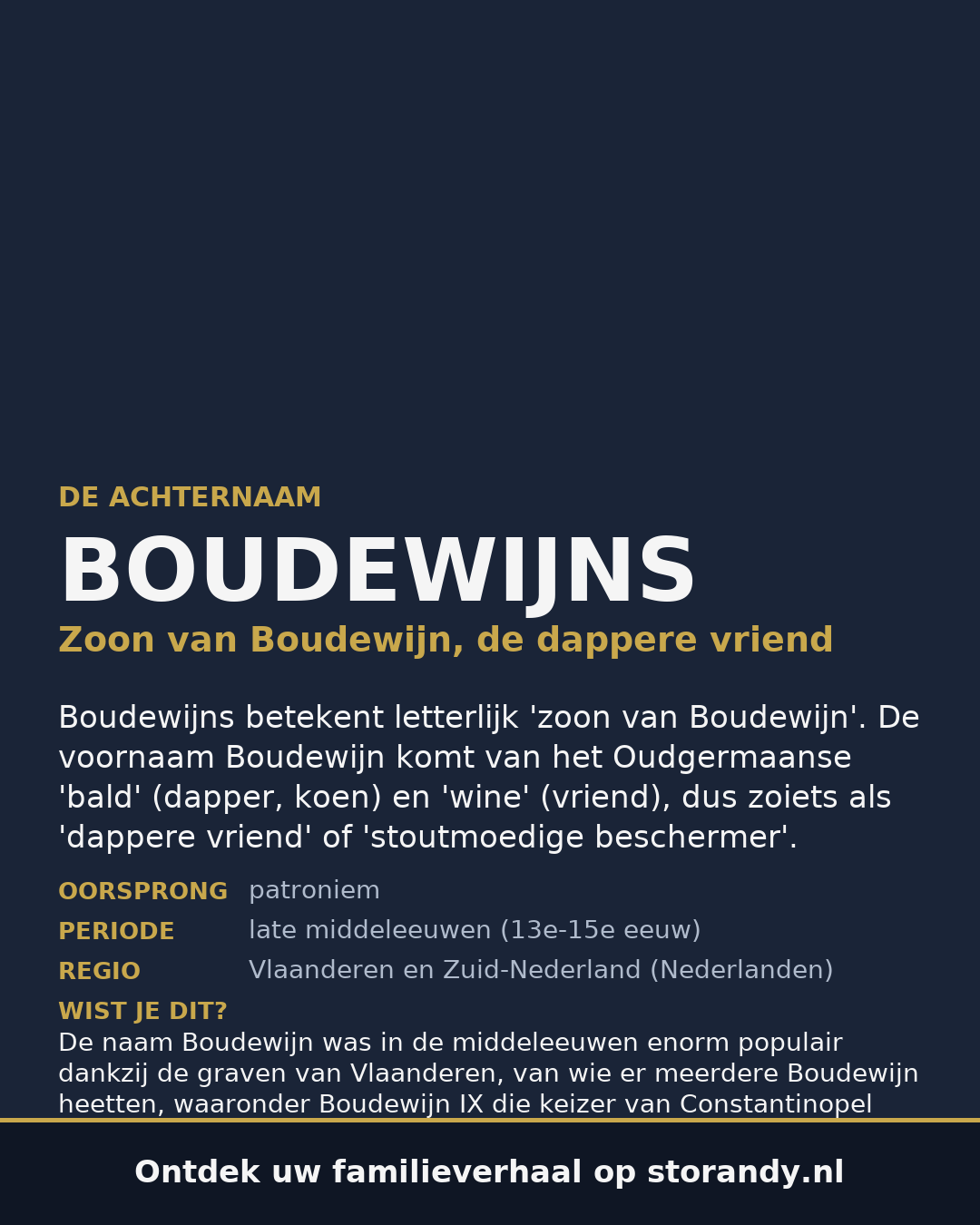 Familiewapen van de achternaam BOUDEWIJNS