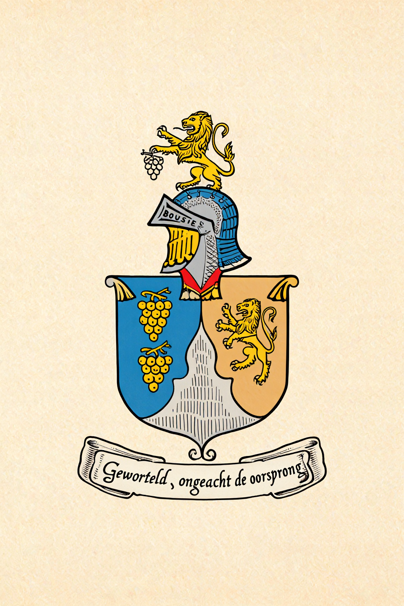 Familiewapen van de achternaam BOUSIE (vergrendeld)
