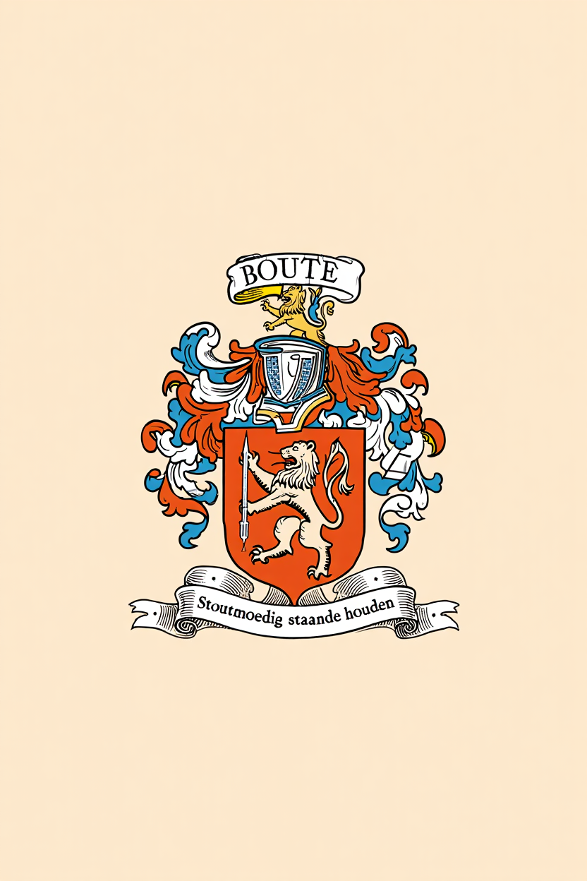 Familiewapen van de achternaam BOUTE (vergrendeld)