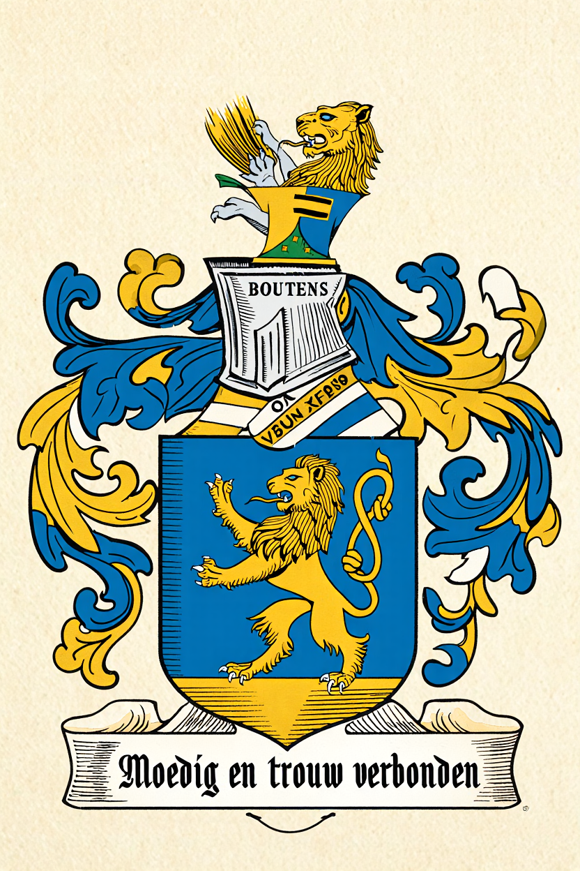 Familiewapen van de achternaam BOUTENS (vergrendeld)