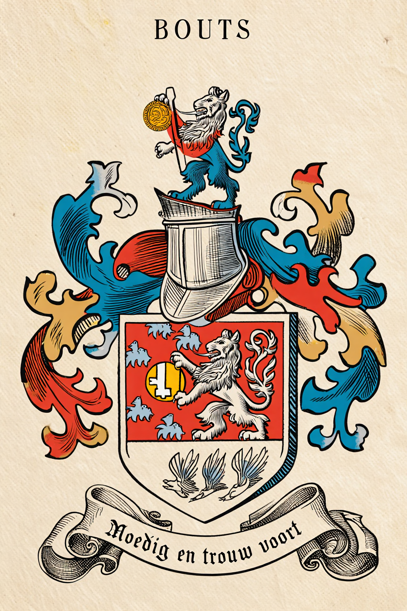 Familiewapen van de achternaam BOUTS (vergrendeld)