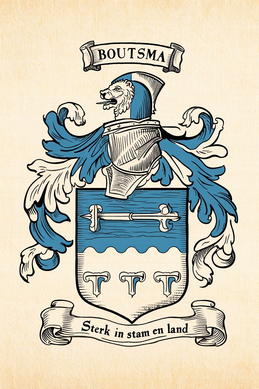 Familiewapen van de achternaam BOUTSMA