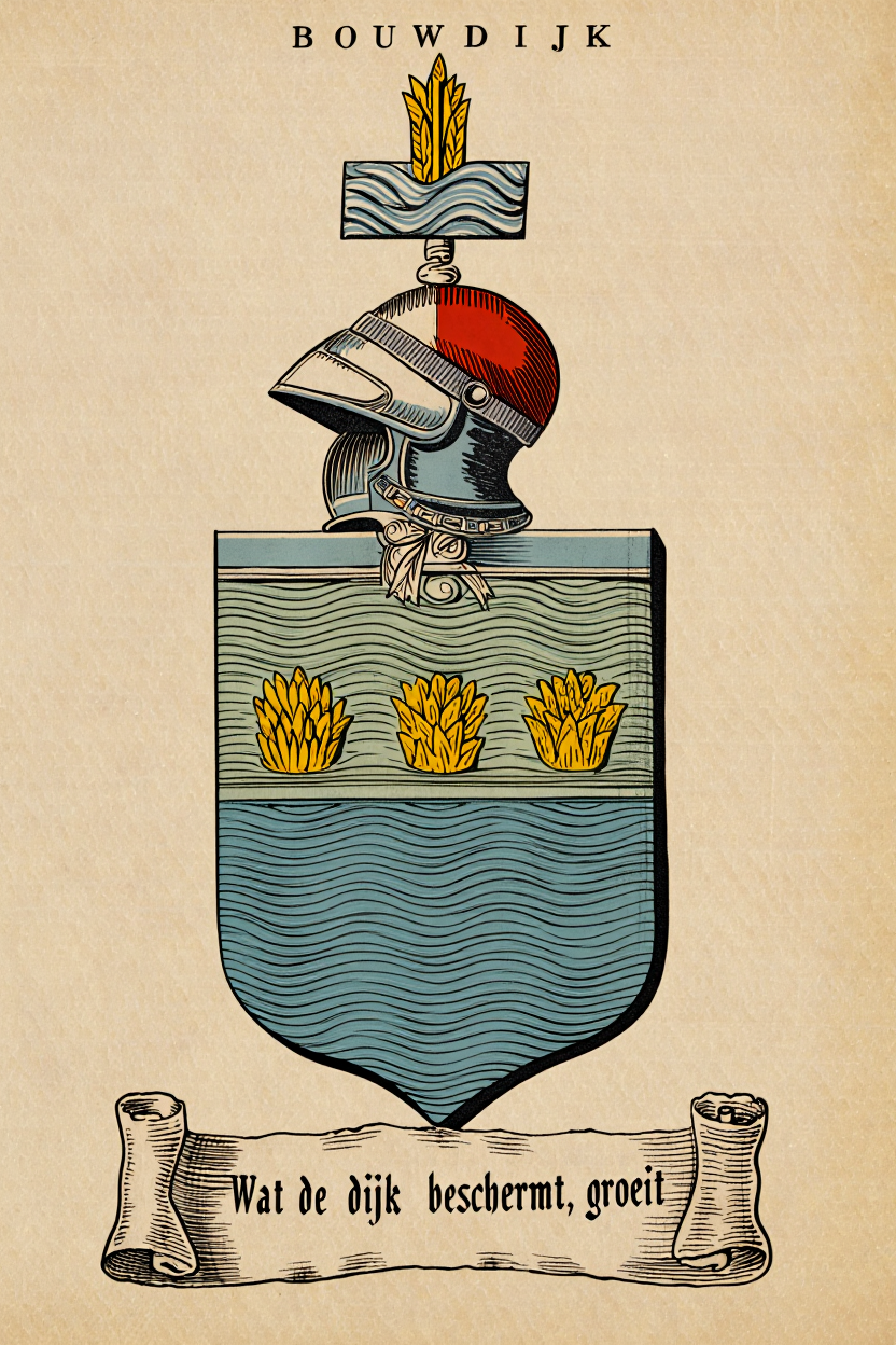 Familiewapen van de achternaam BOUWDIJK (vergrendeld)