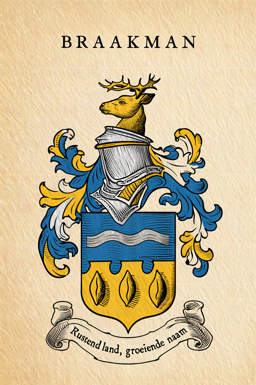 Familiewapen van de achternaam BRAAKMAN