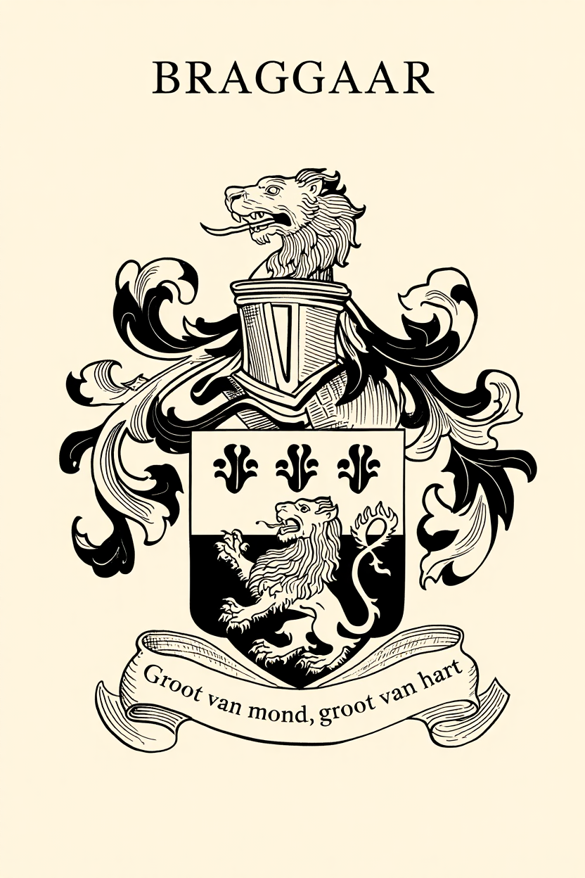 Familiewapen van de achternaam BRAGGAAR