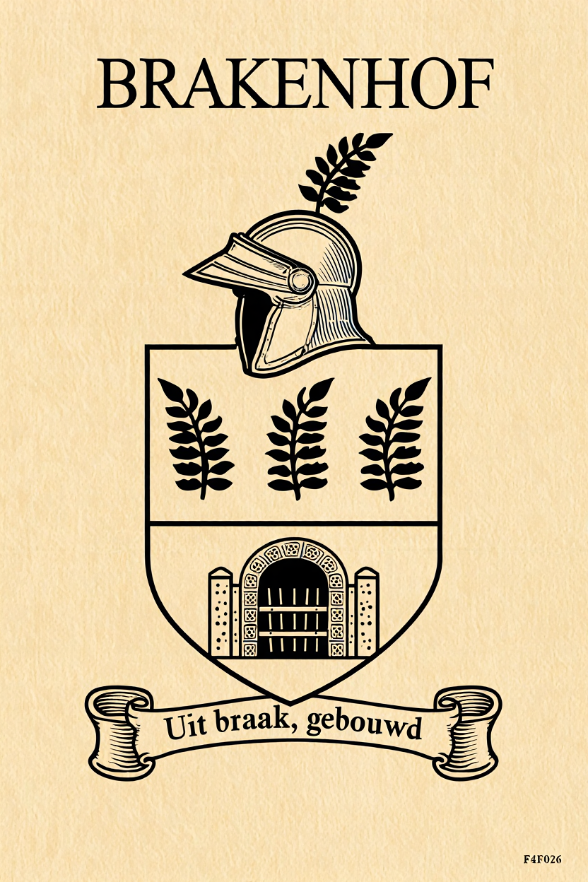 Familiewapen van de achternaam BRAKENHOF (vergrendeld)