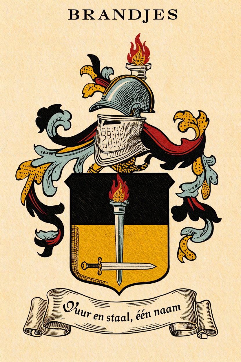 Familiewapen van de achternaam BRANDJES (vergrendeld)