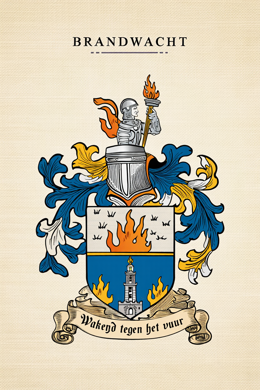 Familiewapen van de achternaam BRANDWACHT (vergrendeld)