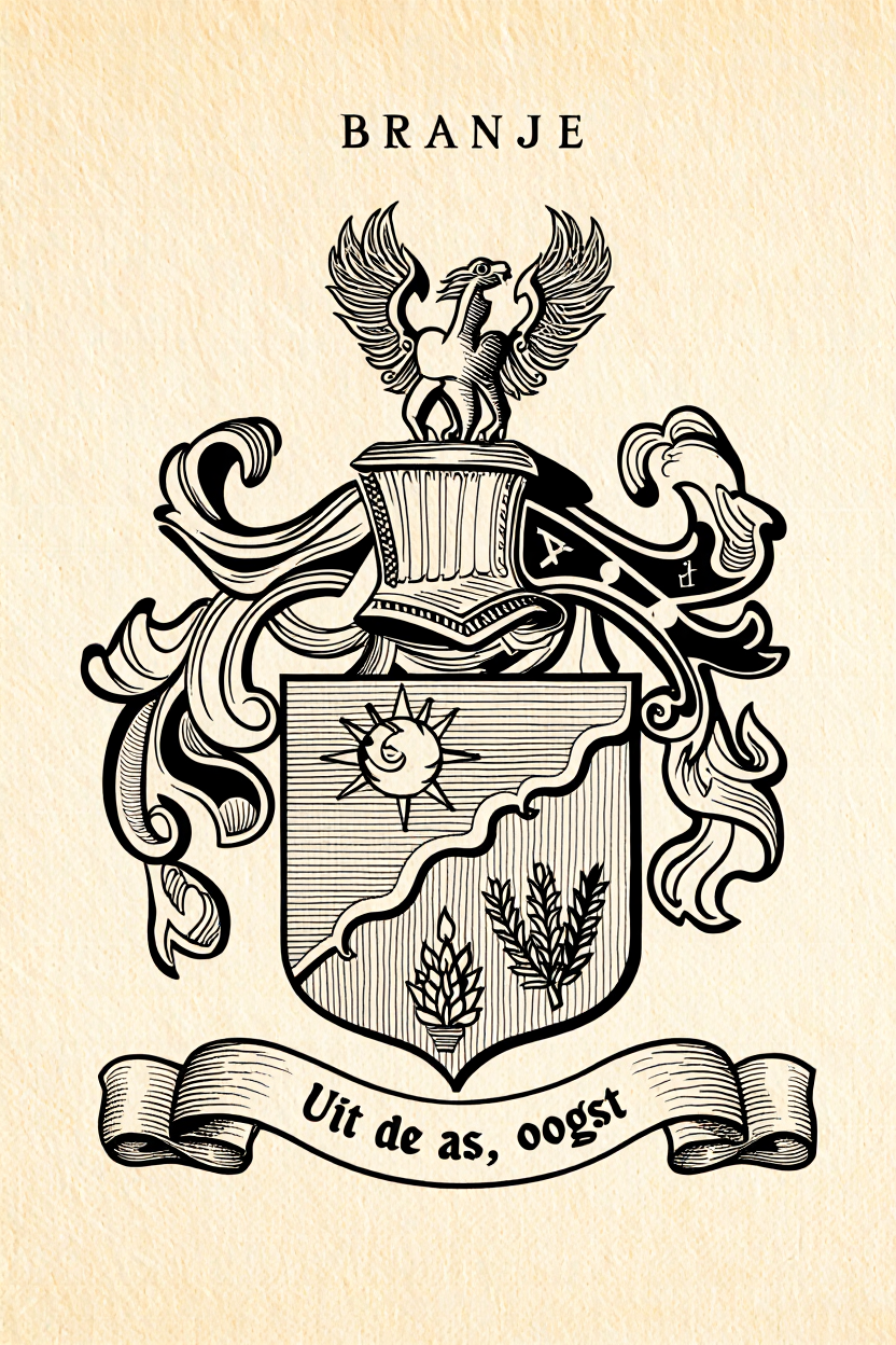 Familiewapen van de achternaam BRANJE (vergrendeld)