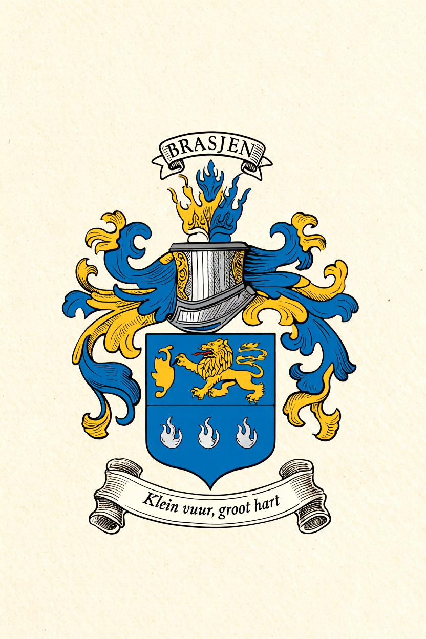 Familiewapen van de achternaam BRASJEN (vergrendeld)