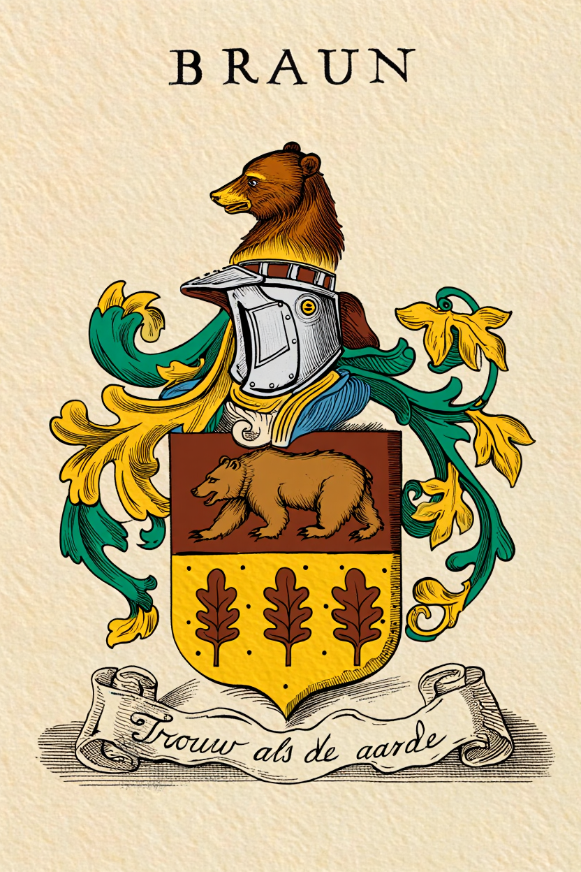 Familiewapen van de achternaam BRAUN